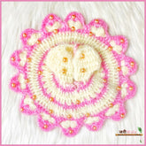 Woolen Fancy Baby Pink & Cream Poshak With Cap